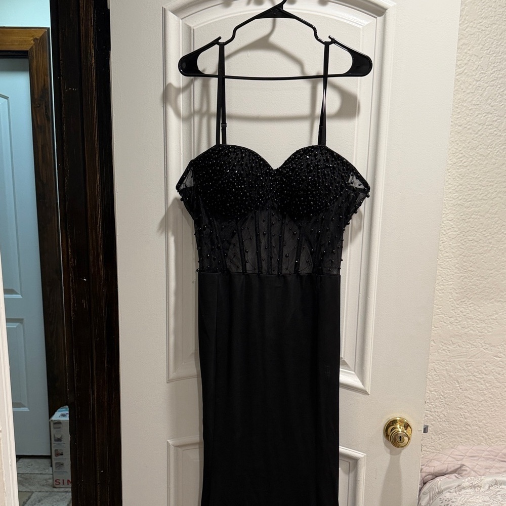 Fashion Nova Black Elegant Dress